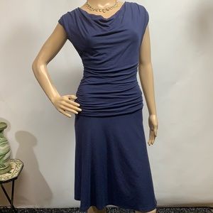 Navy Lilla P Knee Length Dress